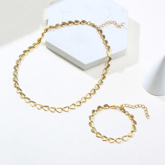 Heart Leaves Chain Bracelets for Women
