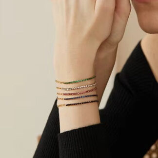 18K STAINLESS STEEL TARNISH FREE MIX BRACELET