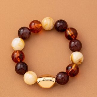 VINTAGE STATEMENT MIXED ACRYLIC BRACELET