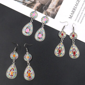 Colorful drop earrings