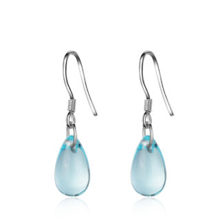 Crystal drop drop earrings