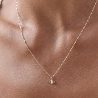 Evil Eye Diamond Necklace
