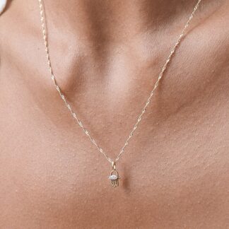Hamsa Diamond Necklace